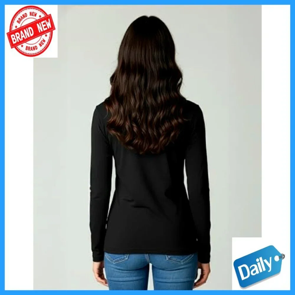Girls Long Sleeve Cotton Tees 4-Pack Athletic Fit Youth Sizes